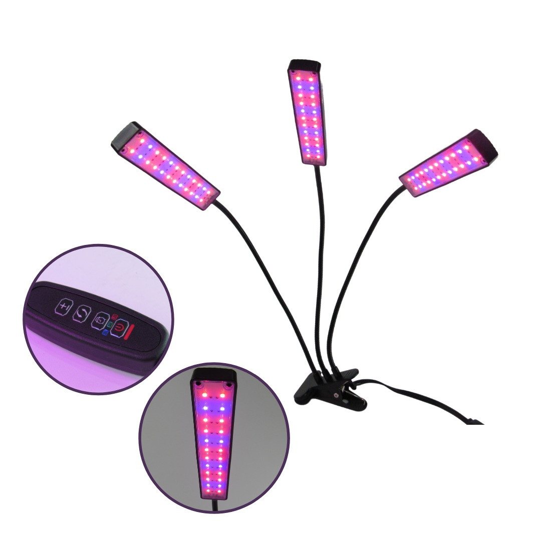 Miniatura 2 de Lampara 3 cabezas para plantas